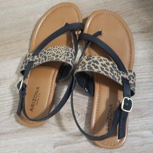 Black & Leopard Sandals
